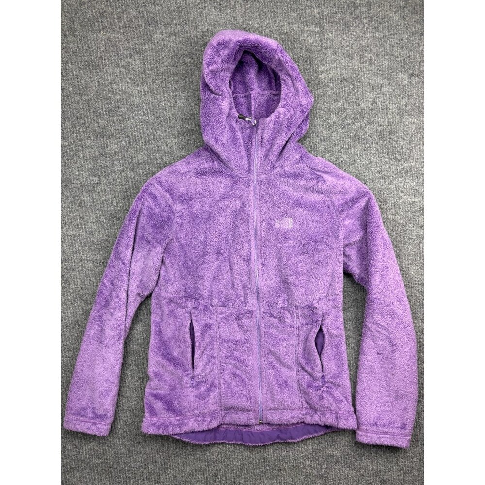 Millet Fleece Jacket Women's Medium Purple Full Zip Hooded Zip Pockets‎ Hike